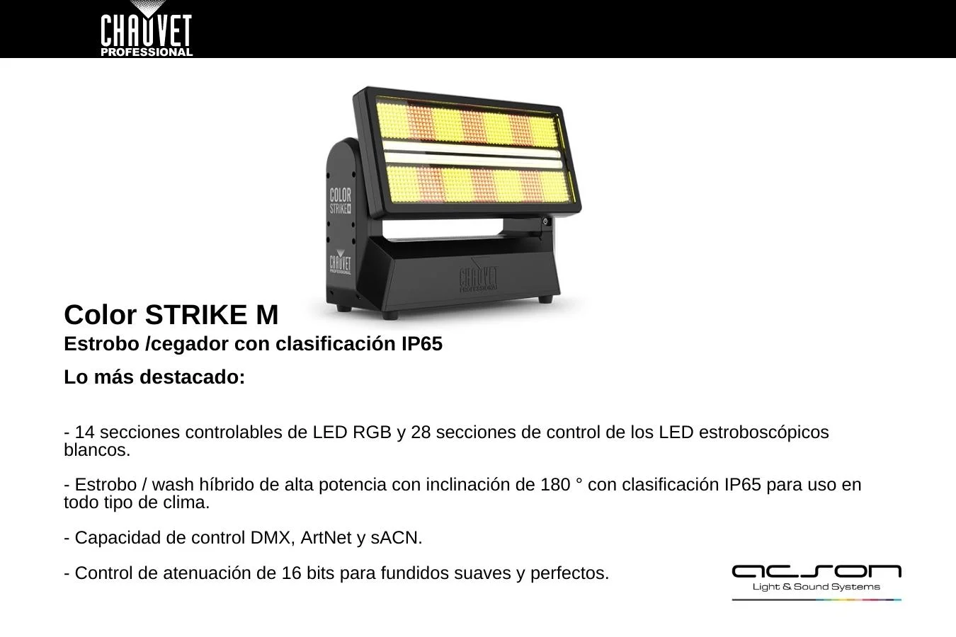 Color Strike M de CHAUVET Professional nominado a los Parnelli Awards 2023 2 COLOR STRIKE M
